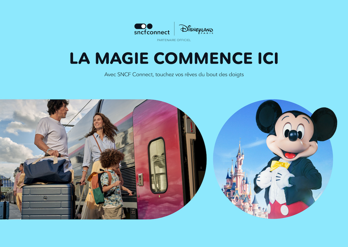 SNCF Connect devient partenaire officiel de Disneyland Paris