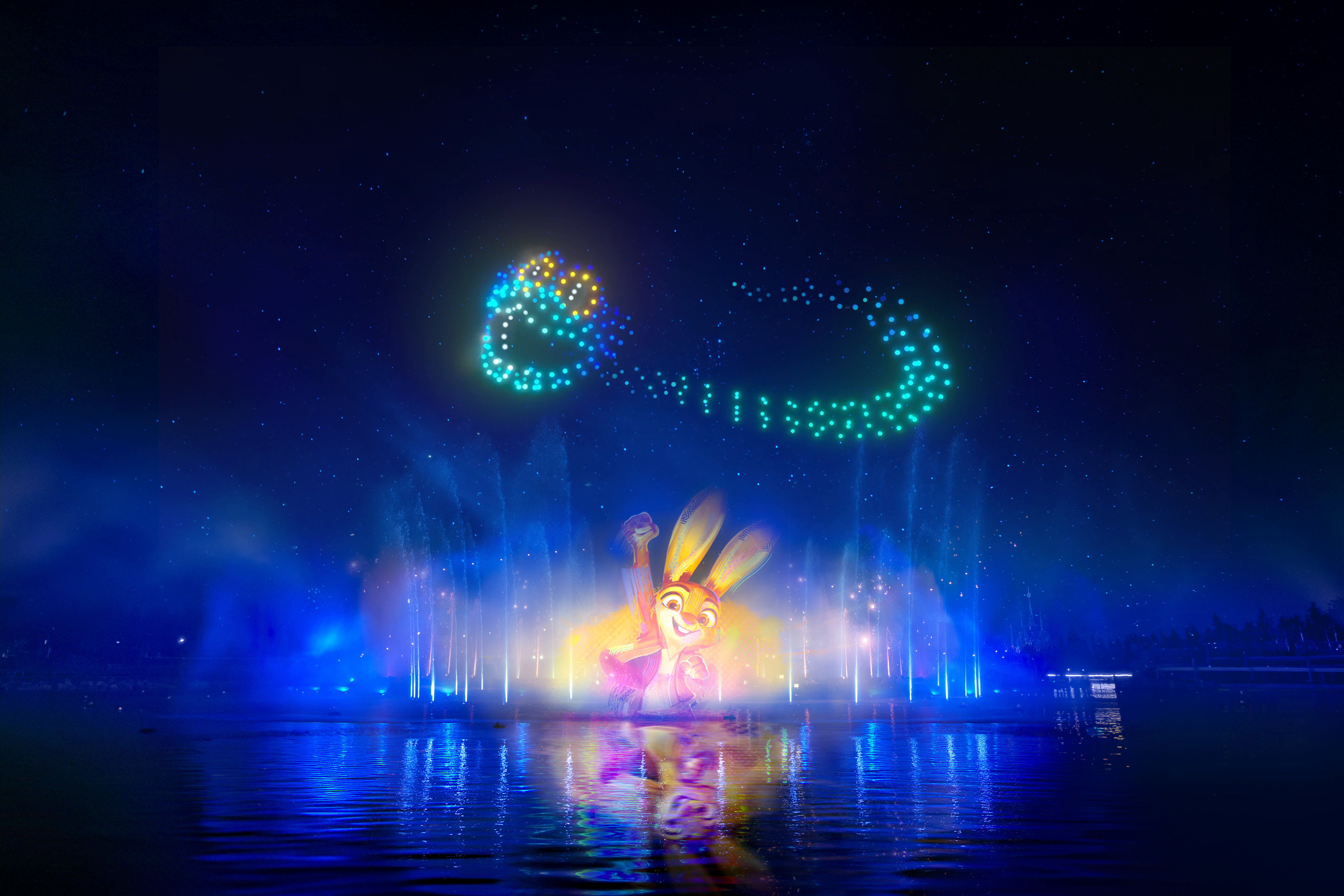 DISNEY CASCADE OF LIGHTS, IL SECONDO SPETTACOLO NOTTURNO A DISNEYLAND PARIS 