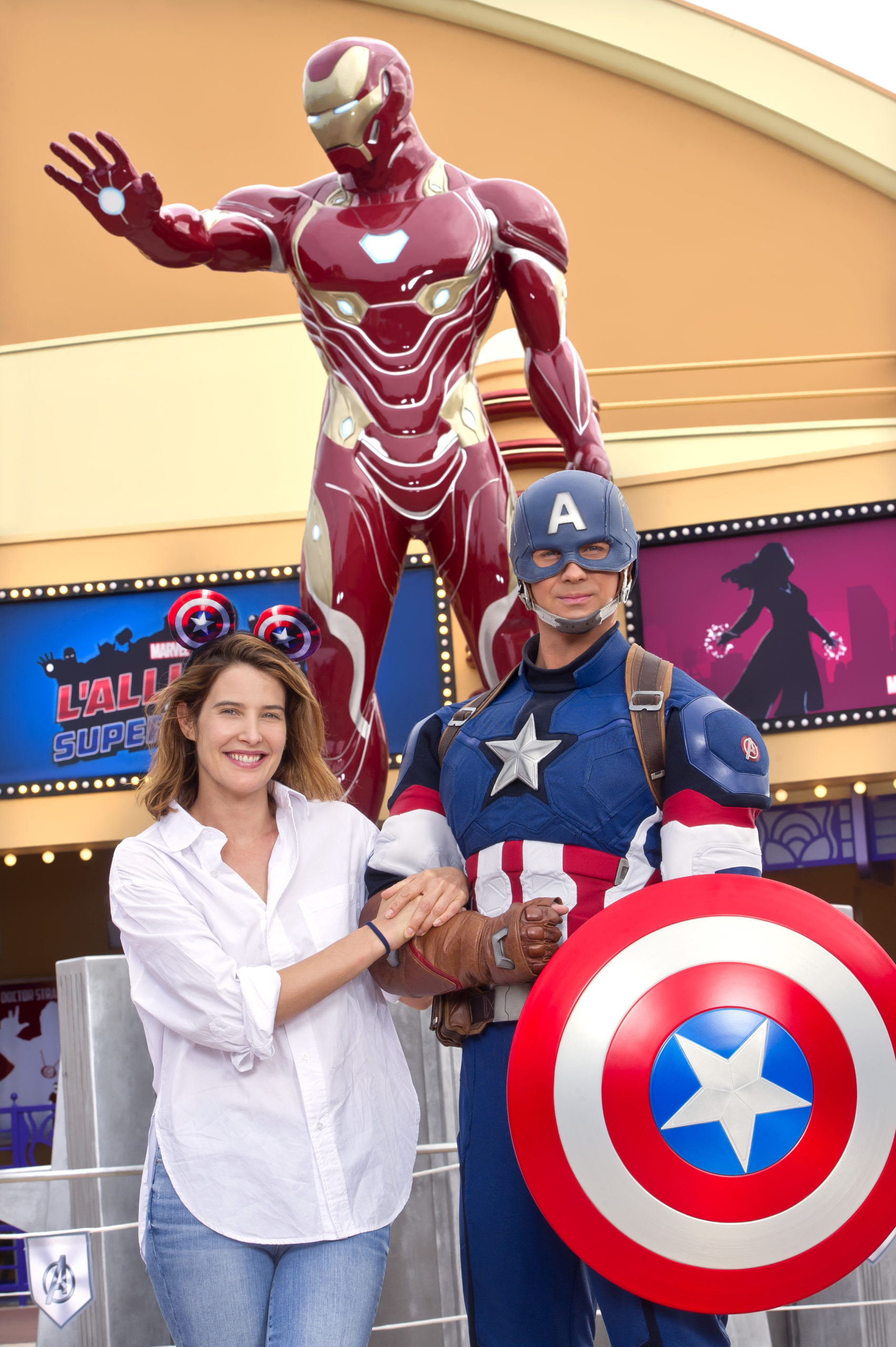 Cobie Smulders retrouve Captain America à Disneyland Paris