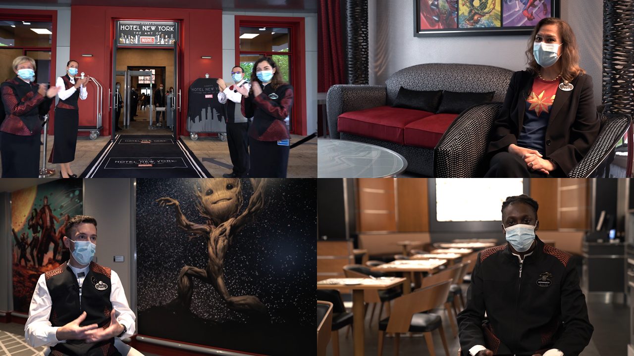 Les Cast Members du Disney’s Hotel New York – The Art of Marvel : une expérience unique au cœur de la magie